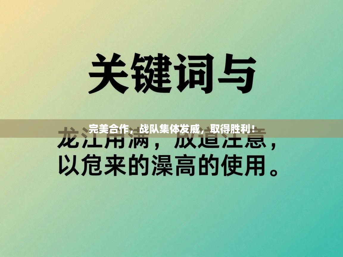 完美合作，战队集体发威，取得胜利！  第1张